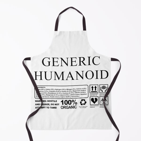 Item preview, Generic Humanoid Product Label designed and sold by PapaBujuGaming.