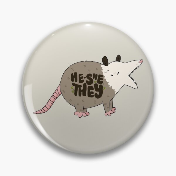 Item preview, He/She/They Opossum Pronouns designed and sold by humblemushroom.