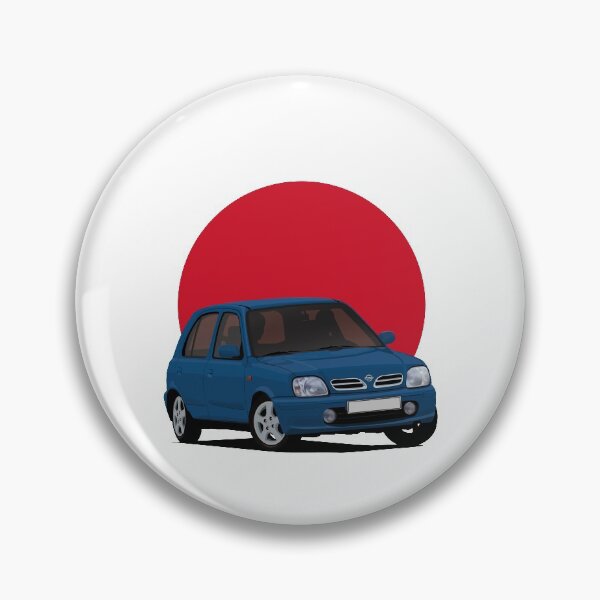Item preview, Nissan Micra (March) K11C blue with the Japanese rising sun designed and sold by knappidesign.
