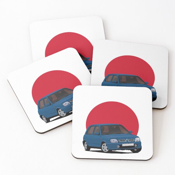 Item preview, Nissan Micra (March) K11C blue with the Japanese rising sun designed and sold by knappidesign.