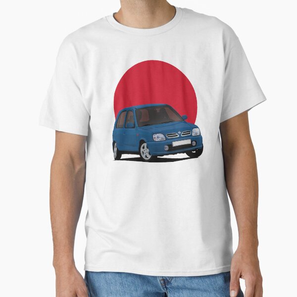 Item preview, Nissan Micra (March) K11C blue with the Japanese rising sun designed and sold by knappidesign.