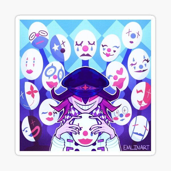 "The leader of dice danganronpa " Sticker for Sale by Emlinart