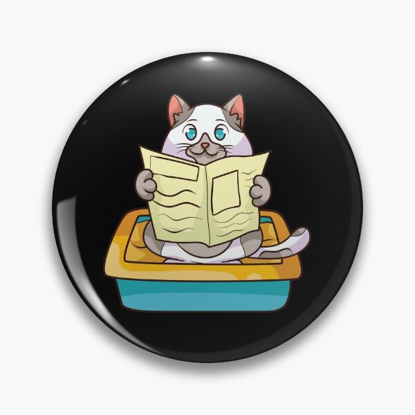 Item preview, Cat Reading In The Litterbox designed and sold by designeclipse.