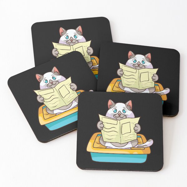 Item preview, Cat Reading In The Litterbox designed and sold by designeclipse.