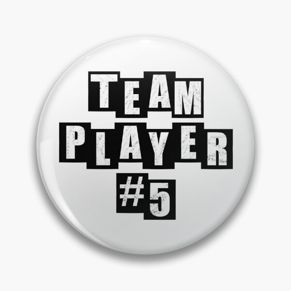 Item preview, Team Player #5 - White designed and sold by BusyMonkeys.
