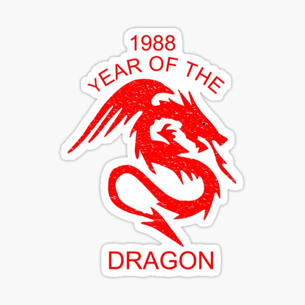 1988-year-of-the-dragon-chinese-zodiac-dragon-sticker-for-sale-by