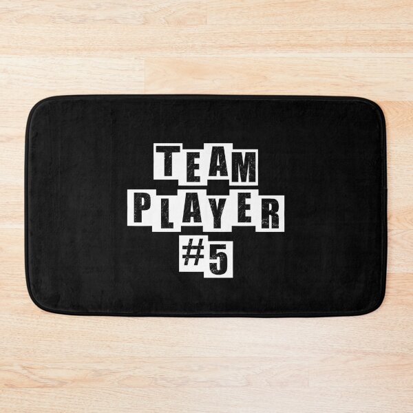 Item preview, Team Player #5 - Black designed and sold by BusyMonkeys.