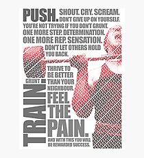 Train and Discipline Photographic Print