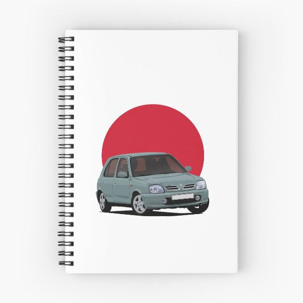 Item preview, Nissan Micra (March) K11C grey-turquoise with the Japanese rising sun designed and sold by knappidesign.