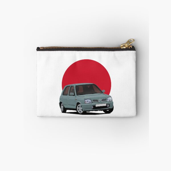 Item preview, Nissan Micra (March) K11C grey-turquoise with the Japanese rising sun designed and sold by knappidesign.
