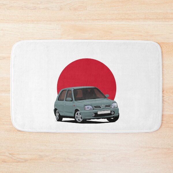 Item preview, Nissan Micra (March) K11C grey-turquoise with the Japanese rising sun designed and sold by knappidesign.