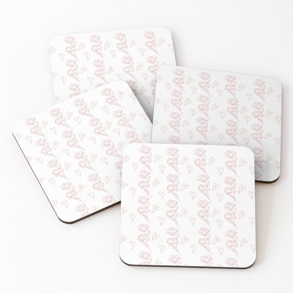 Item preview, Cute Pattern Of Red Roses And Love Heart designed and sold by ArthUpscale.