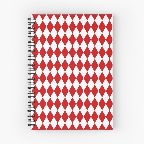 Item preview, Diamonds: red and white diamond repeating pattern designed and sold by meraviglioso.