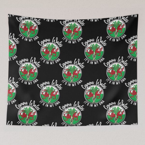 Item preview, Wales - It's in my DNA. Welsh leek with a DNA strand on the flag of Wales design designed and sold by robimerch.
