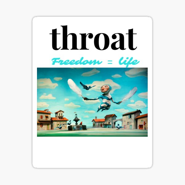 throat- Sticker