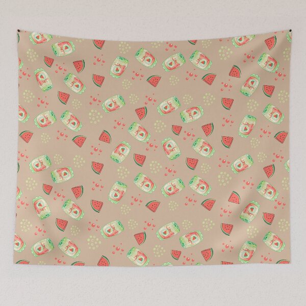 Item preview,  Cute Kawaii Watermelon juice pattern designed and sold by dreamofdenim.
