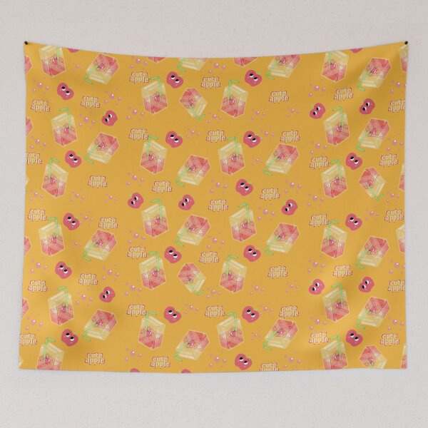 Item preview, Cute Kawaii Apple juice pattern designed and sold by dreamofdenim.