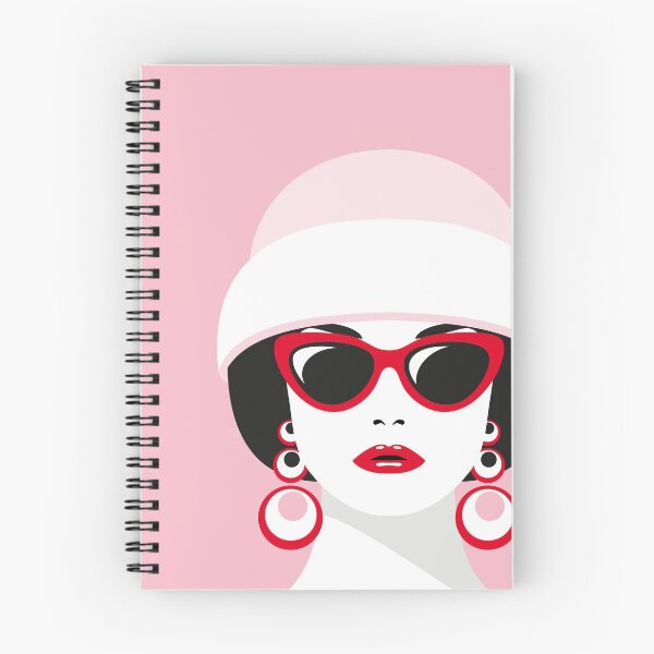 Item preview, Retro Vintage Fashion Poster of 1950's Woman Wearing a Cloche Hat & Sunglasses. designed and sold by DDoodleDesigns.