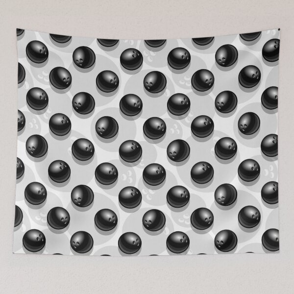 Item preview, Bowling Ball Balls Ten Pin 10 Pin Black and White designed and sold by Draculaura2009.