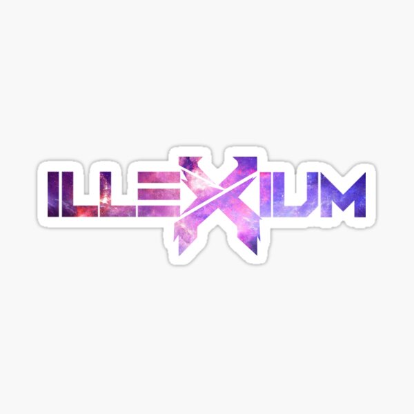 Black Purple Galaxy DJ X Headbanger Dubstep Sticker