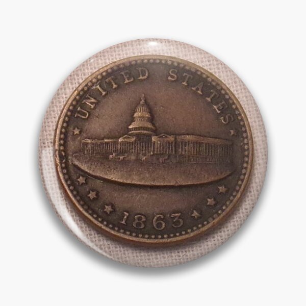 Item preview, 1863 United States Civil War Army Navey Token designed and sold by coinsxcrochet.