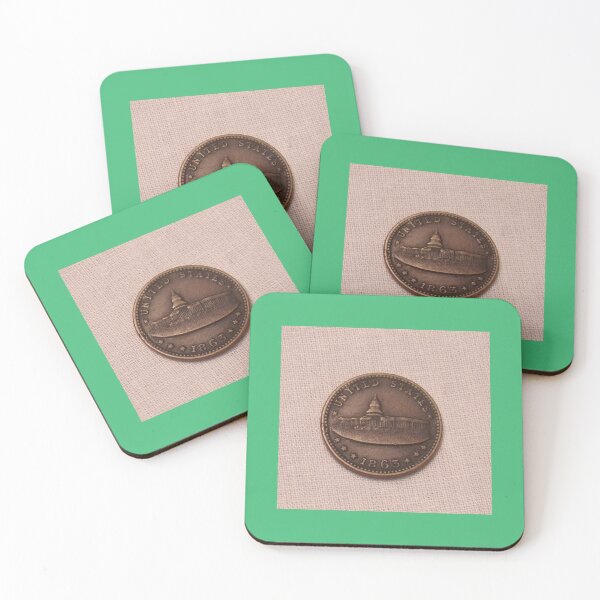 Item preview, 1863 United States Civil War Army Navey Token designed and sold by coinsxcrochet.