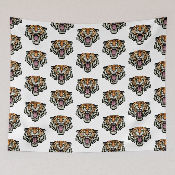 Item preview, angry tiger head designed and sold by romio006.