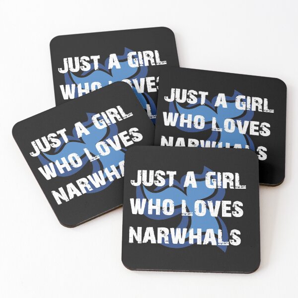 Item preview, Just A Girl Who Loves Narwhals designed and sold by HeroProd.