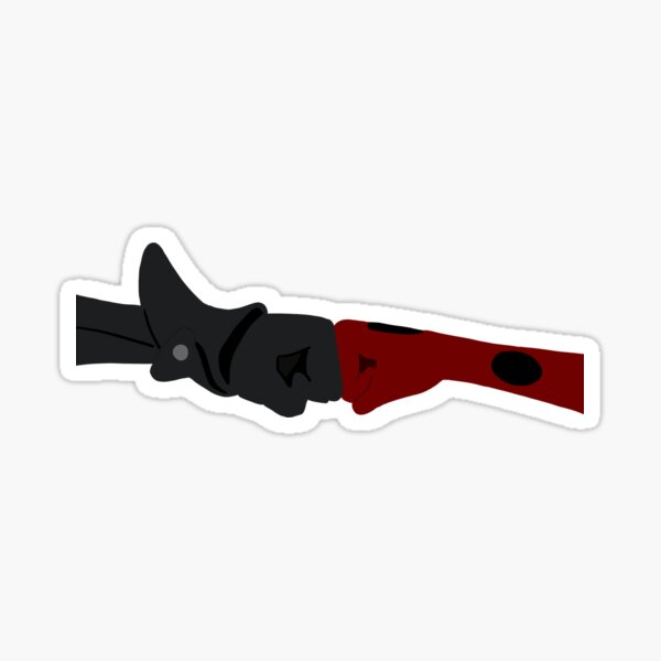 fist bump sticker Sticker
