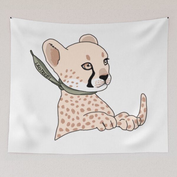 Item preview, Cheetah cub with a scarf! designed and sold by LEOTREE.