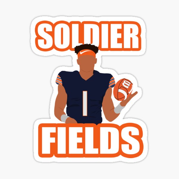 Justin Fields Jersey Sticker for Sale by bsweat