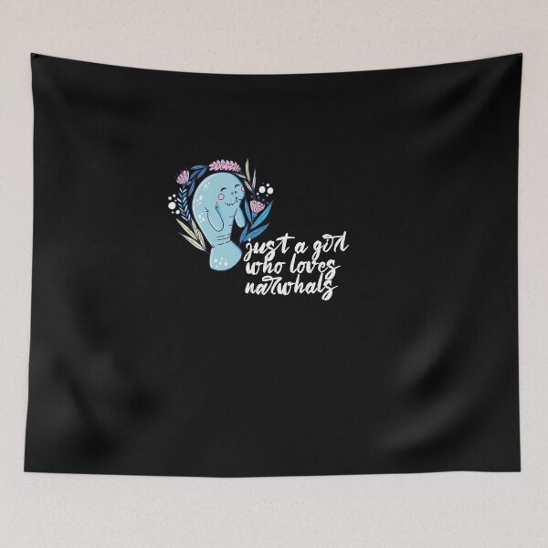 Item preview, Just A Girl Who Loves Narwhals designed and sold by HeroProd.