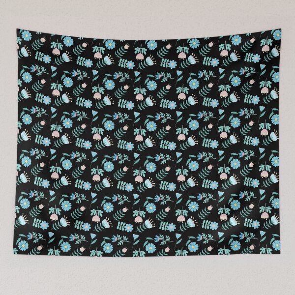 Item preview, Folk Flowers designed and sold by daisyandlime.