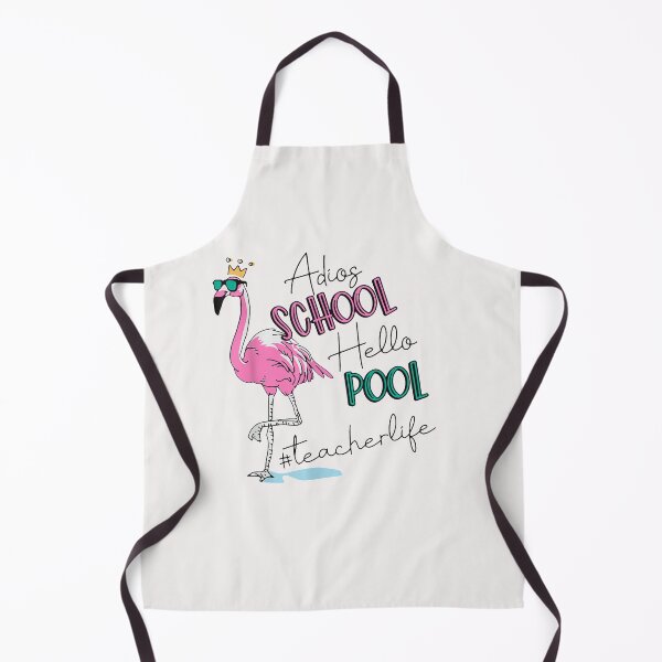 Item preview, Adios School Hello Pool Teacher life Flamingo Summer End year Teaching Shirt Gift Women Men Gift designed and sold by Roxan58.