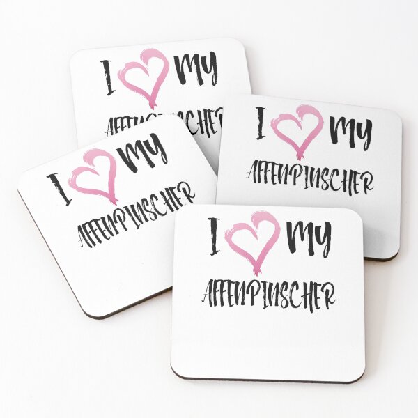 Item preview, Copy of I Heart My Affenpinscher! Especially for Affenpinscher Dog Lovers! designed and sold by rs-designs.
