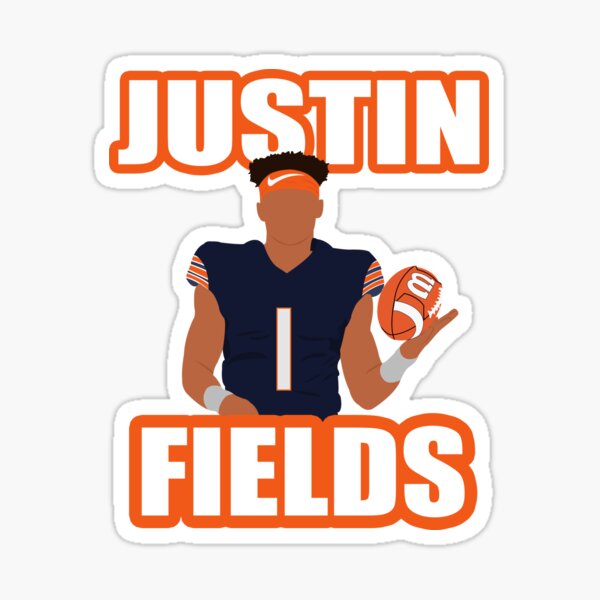 Justin Fields Jersey Sticker for Sale by bsweat