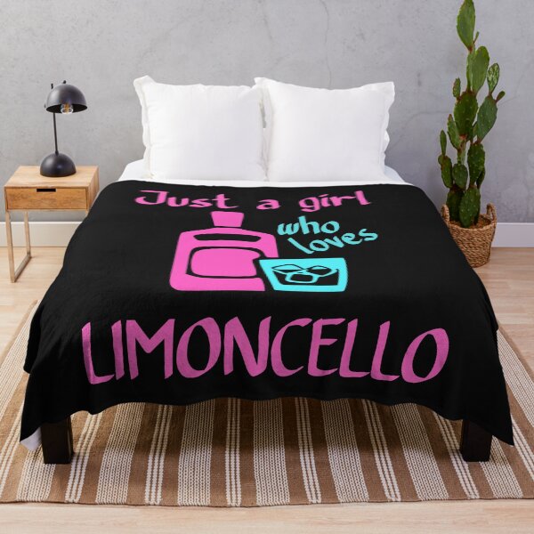 Item preview, Just a girl who loves limoncello pink blue designed and sold by DesignsofNote.