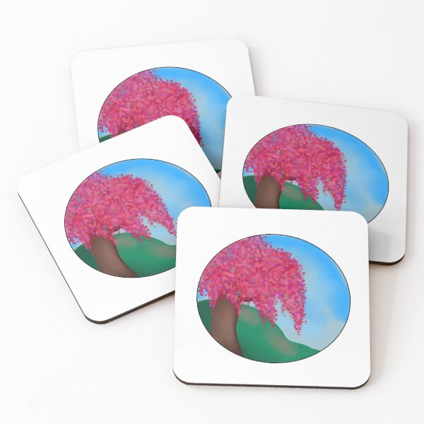 Item preview, Cherry Blossom on cliff digital artwork designed and sold by ploin.
