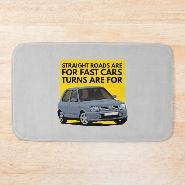 Item preview, Straight roads are for fast cars, turns are for Nissan Micra / March designed and sold by knappidesign.
