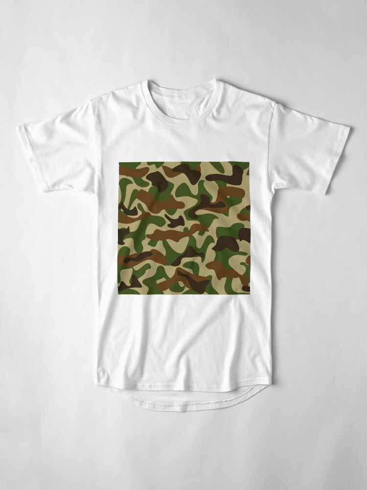 Thumbnail 4 of 5, Long T-Shirt, Camouflage designed and sold by Claudiocmb.