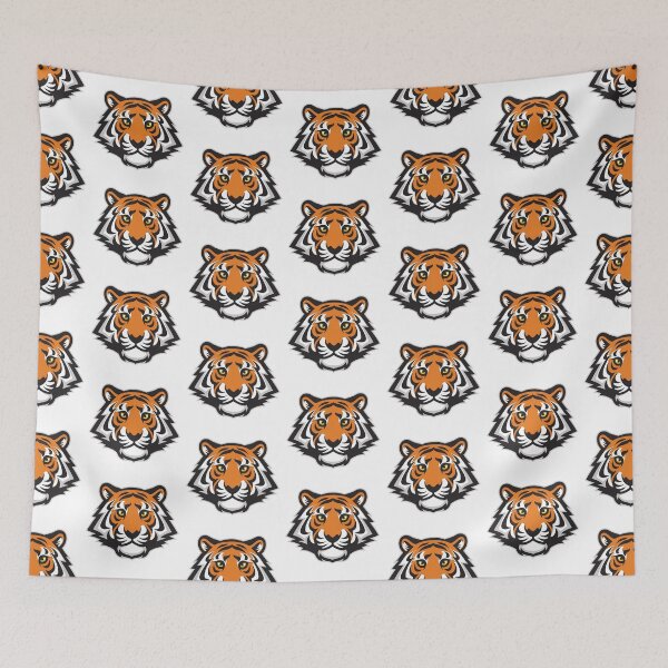 Item preview, tiger head mascot designed and sold by romio006.