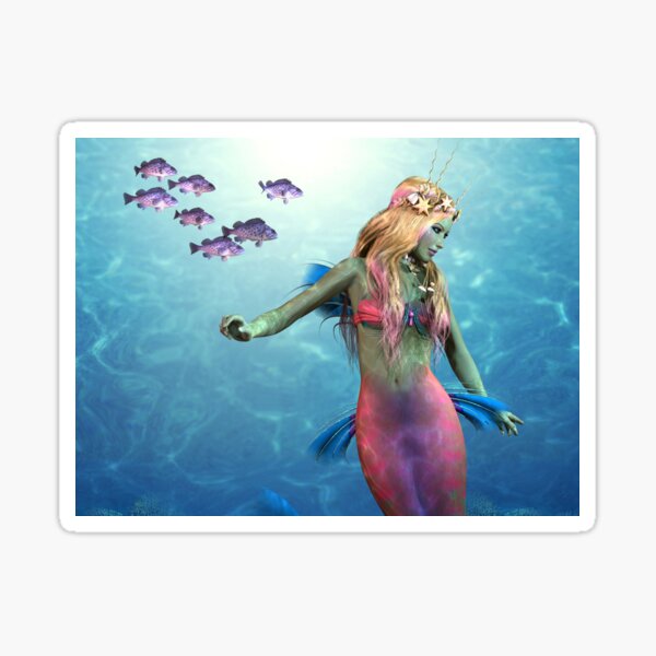 Item preview, Mermaid art,Mermaid,Mermaids, Sea Creatures Prints Wall Art,,Marinelife,Ocean Art,Ocean Animals designed and sold by eyesight4vision.