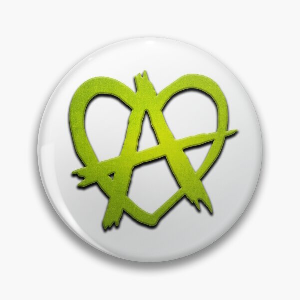 Item preview, Lime Green Anarchy Heart designed and sold by Lori P.