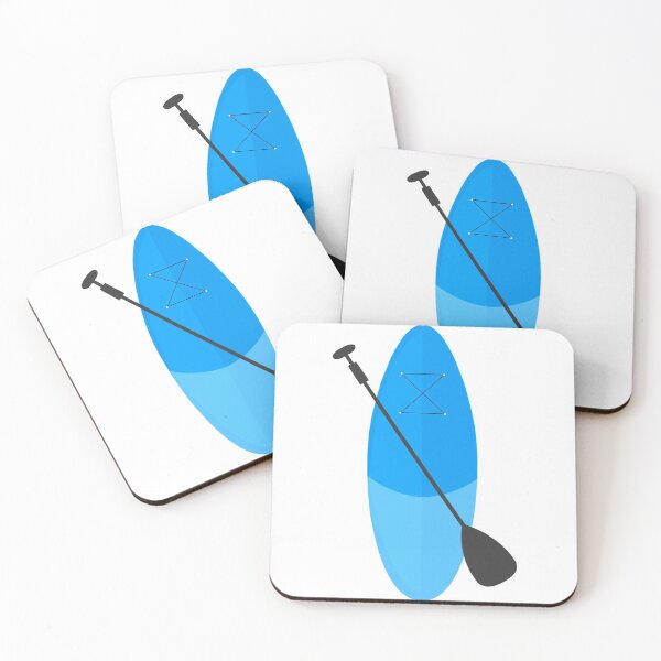 Item preview, Blue surf board with paddle designed and sold by LucyWDesign123.