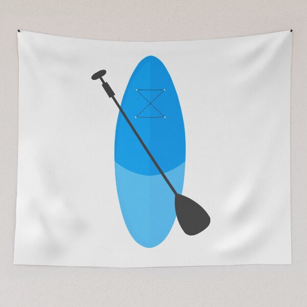 Item preview, Blue surf board with paddle designed and sold by LucyWDesign123.