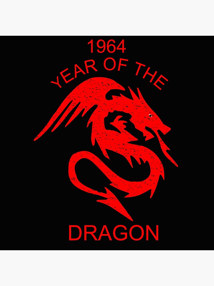 1964 YEAR OF THE DRAGON CHINESE ZODIAC DRAGON Greeting Card