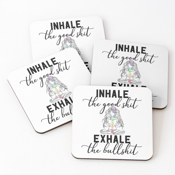 Item preview, Inhale the Good Exhale The Bullshit Chakra Meditation Yoga designed and sold by Lilytees.