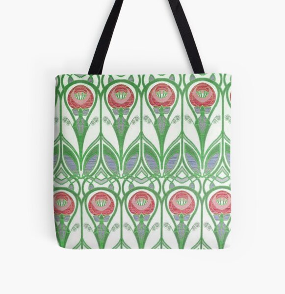 Item preview, Charles Rennie Mackintosh Flowers,red, green designed and sold by Vivanne-art.