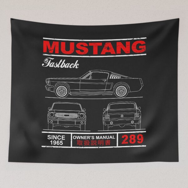 Item preview, Blueprint of the Mustang Fastback designed and sold by rogue-design.