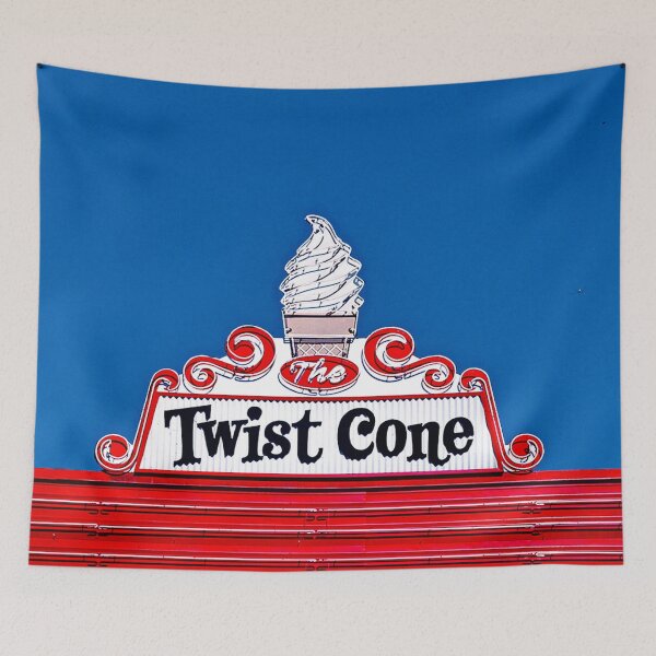 Item preview, Ice Cream Vintage Shop Sign Twist Cone designed and sold by worldways.